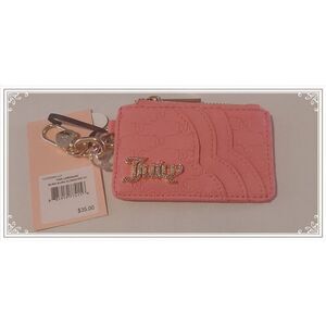 NWT~JUICY COUTURE Exclusive Pink Lemondae Bling Bling Card Holder
